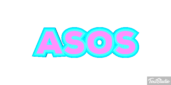 ASOS Text effect