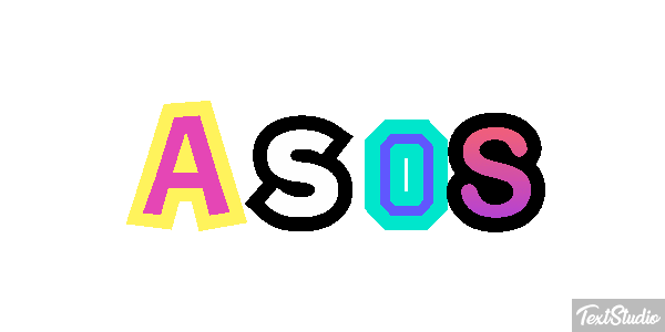 ASOS Text effect