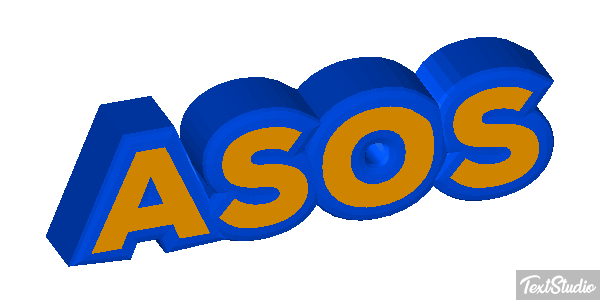 ASOS Text effect
