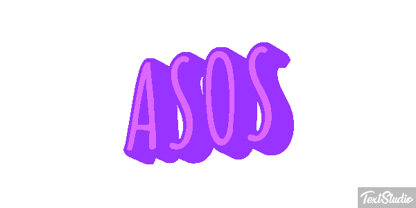 ASOS Text effect