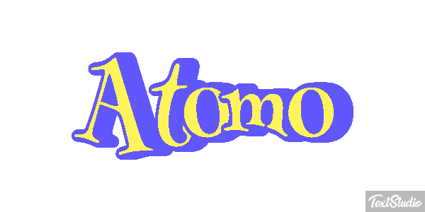 Átomo Текстовый эффект