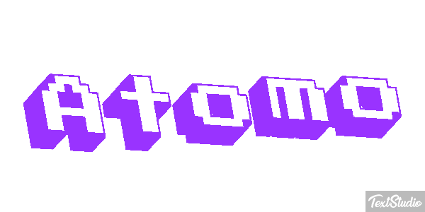 Átomo Текстовый эффект