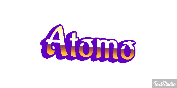 Átomo Текстовый эффект