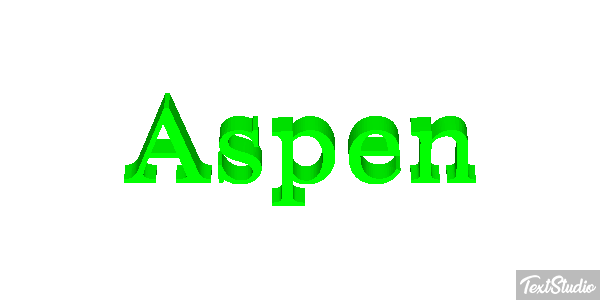Aspen Effetto testo