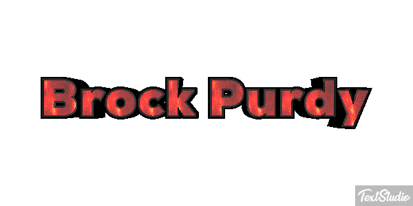 Brock Purdy Efecto de texto