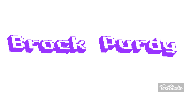 Brock Purdy Efecto de texto