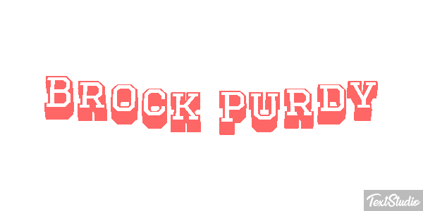 Brock Purdy Efecto de texto