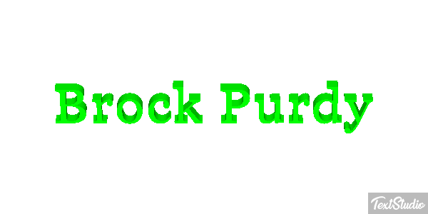 Brock Purdy Efecto de texto