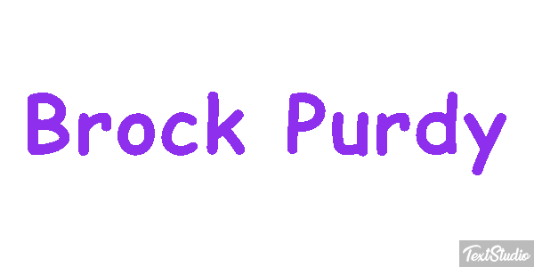 Brock Purdy Efecto de texto
