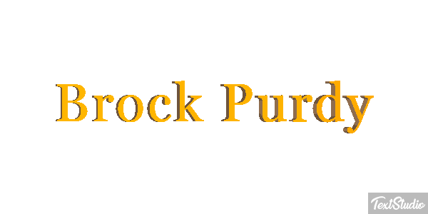 Brock Purdy Efecto de texto