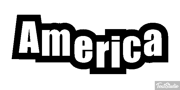 America Texteffekt