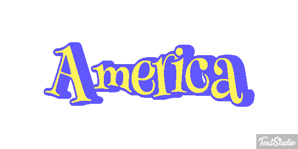 America Texteffekt
