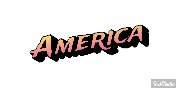 America Texteffekt