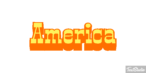 America Texteffekt