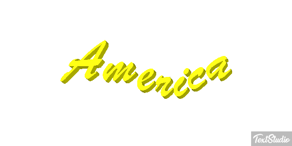 America Texteffekt