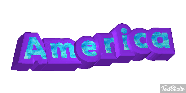 America Texteffekt