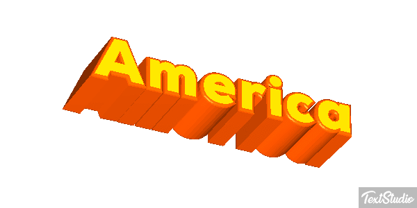 America Texteffekt