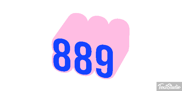 889 Texteffekt