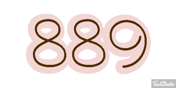 889 Texteffekt