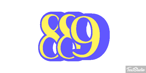 889 Texteffekt