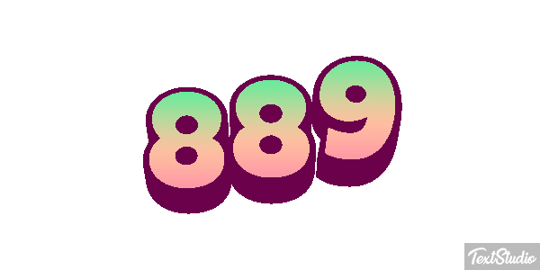 889 Texteffekt
