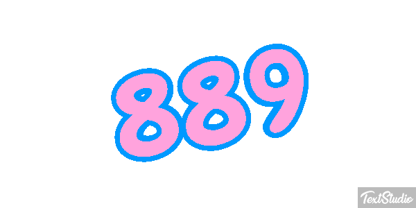 889 Texteffekt