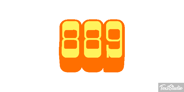 889 Texteffekt
