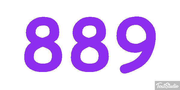 889 Texteffekt