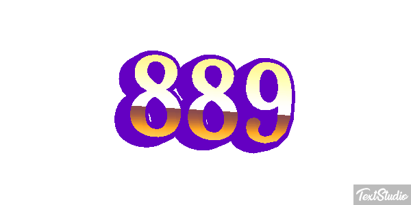 889 Texteffekt