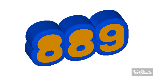 889 Texteffekt