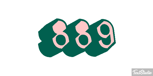 889 Texteffekt