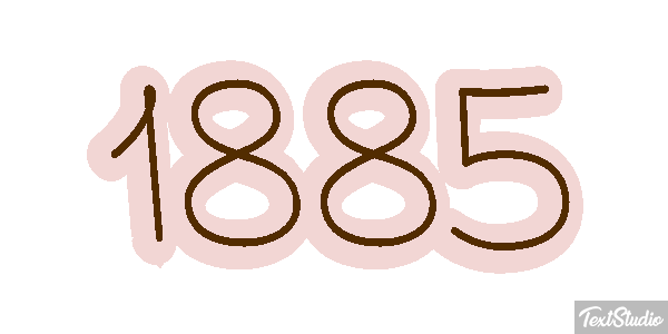 1885 Text effect