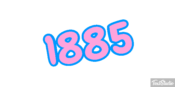 1885 Text effect