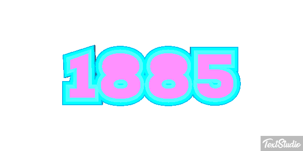 1885 Text effect