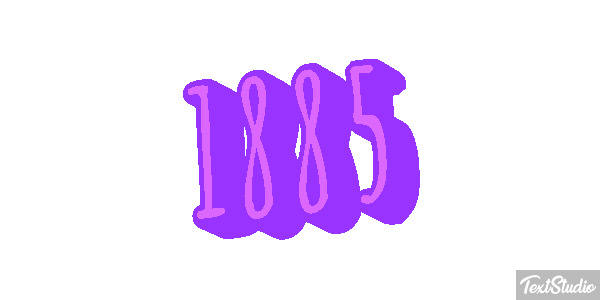 1885 Text effect