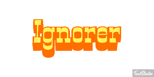 Ignorer Effet de texte
