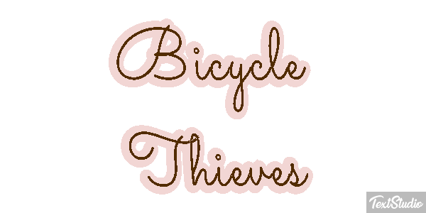 Bicycle Thieves Texteffekt