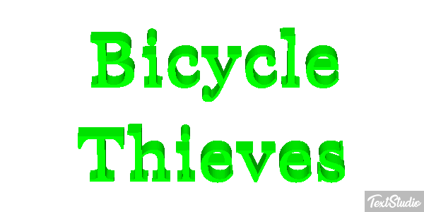 Bicycle Thieves Texteffekt