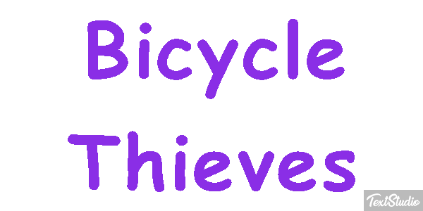 Bicycle Thieves Texteffekt