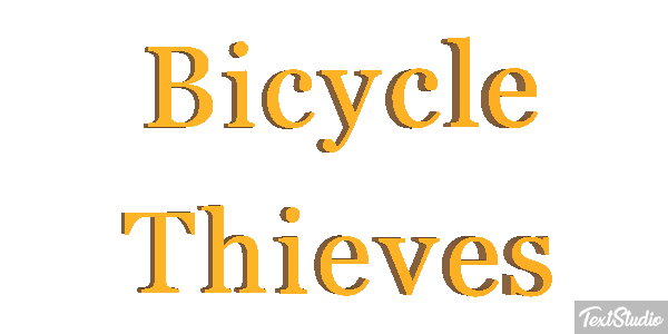 Bicycle Thieves Texteffekt