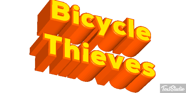 Bicycle Thieves Texteffekt