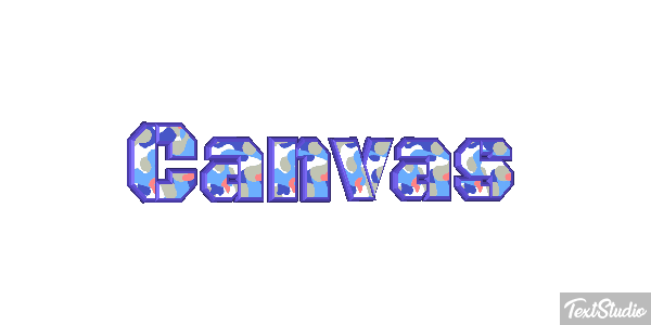 Canvas Effetto testo
