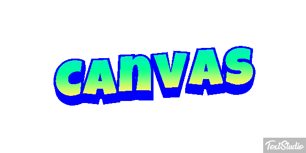 Canvas Effetto testo