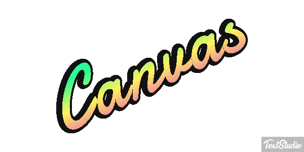 Canvas Effetto testo