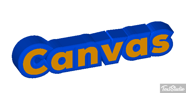 Canvas Effetto testo