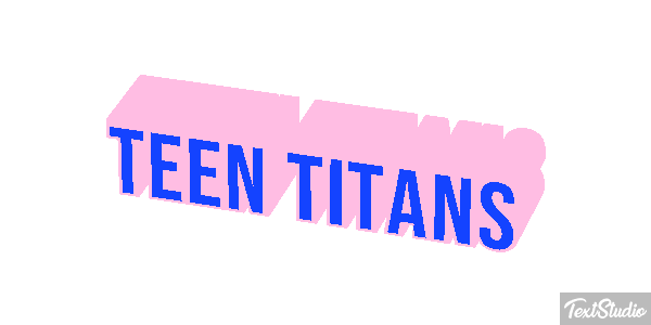Teen Titans Tekst effect