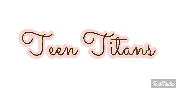 Teen Titans Tekst effect