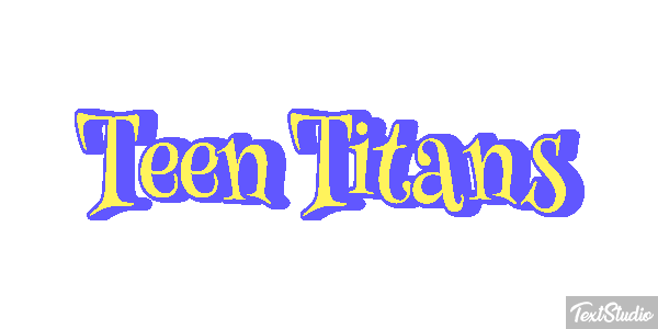 Teen Titans Tekst effect