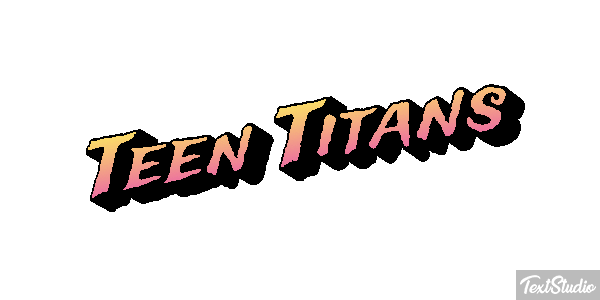 Teen Titans Tekst effect