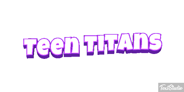 Teen Titans Tekst effect